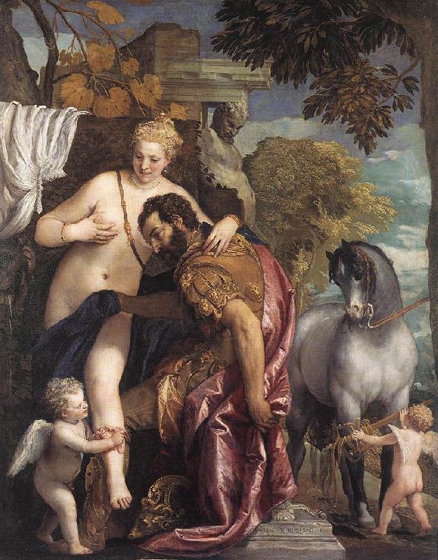 VERONESE (Paolo Caliari) Mars and Venus United by Love aer